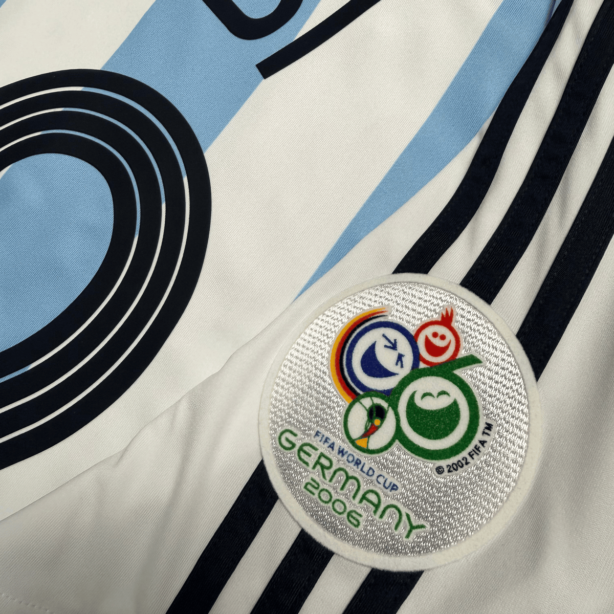 adidas 2006 ARGENTINA REISSUE MESSI WORLD CUP HOME JERSEY product image 3, provided for visual reference and product detail