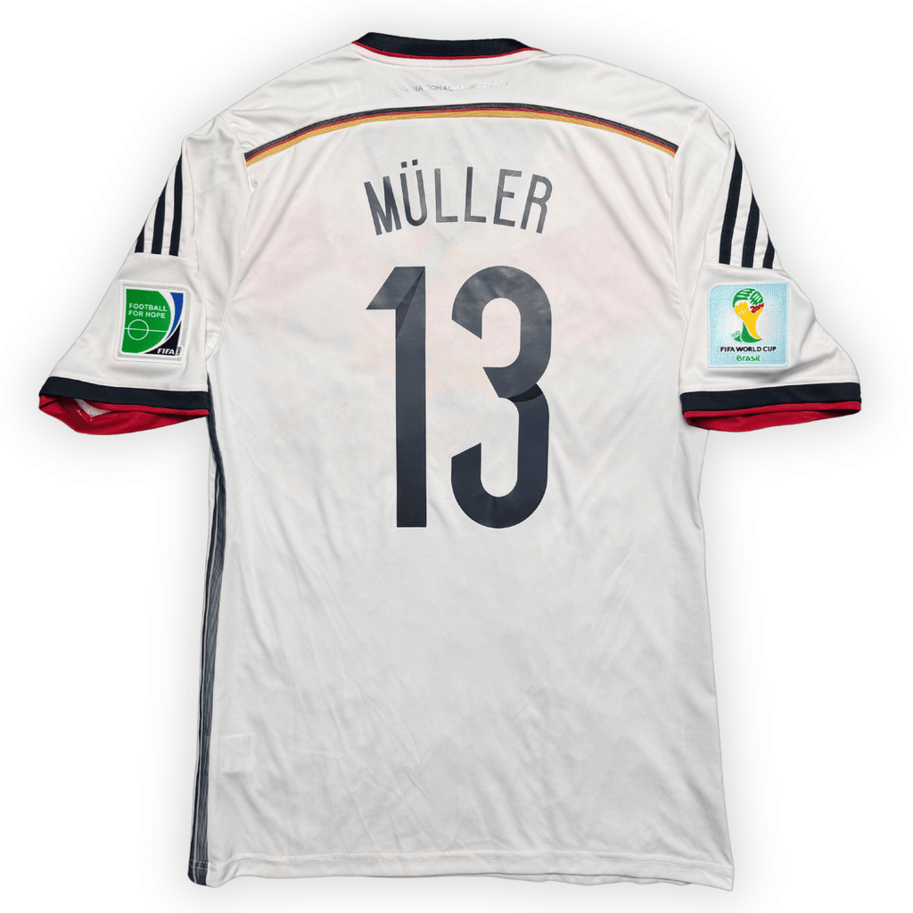2014 Germany Home World Cup Shirt Muller #13 - (L) product image 1, provided for visual reference and product detail review