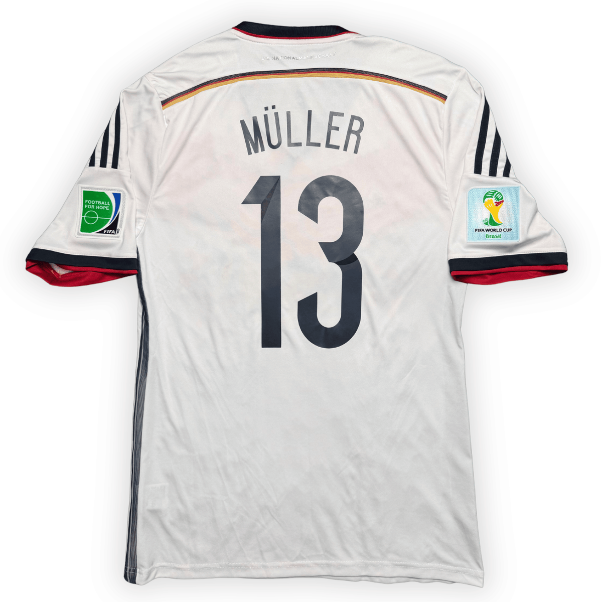 2014 Germany Home World Cup Shirt Muller #13 - (L) product image 1, provided for visual reference and product detail review