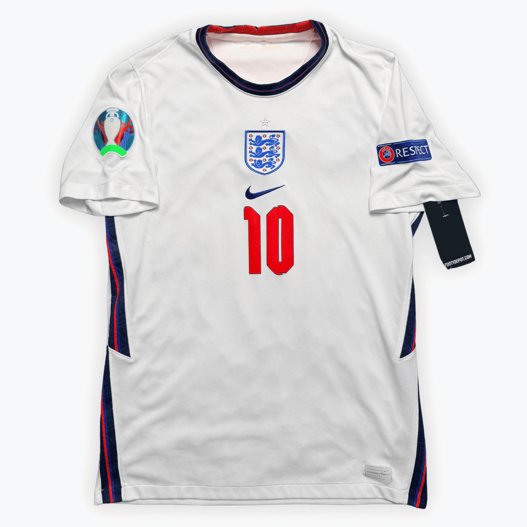 2020 England Euro Home Shirt Rashford #10 - (M) product image 2, provided for visual reference and product detail review