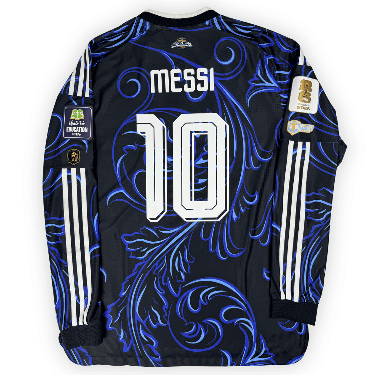 2026 Argentina Authentic Long Sleeve Away 'Semi-Final' Messi Jersey product image 2, provided for visual reference and