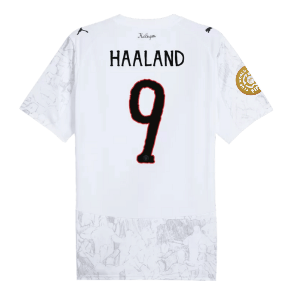 25/26 MANCHESTER CITY KidsSuper CLUB WORLD CUP HAALAND JERSEY product image 1, provided for visual reference and product