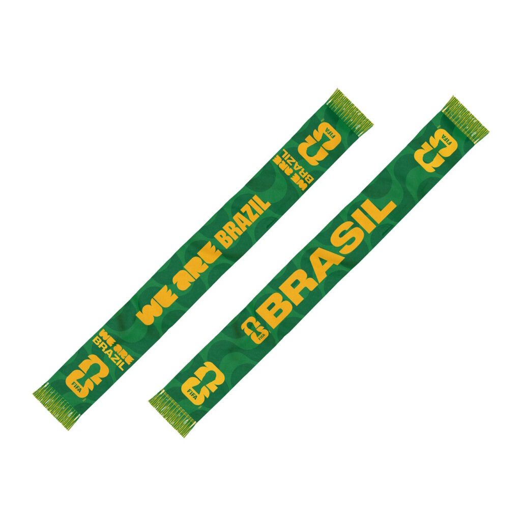 Brasil - Fifa World Cup Double Sided Scarf product image 1, provided for visual reference and product detail review