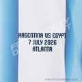 ARGENTINA vs EGYPT 7 JULY 2026 ATLANTA - REPLICA WORLD CUP MATCH TRANSFER (Argentina Home) product image 1, provided for