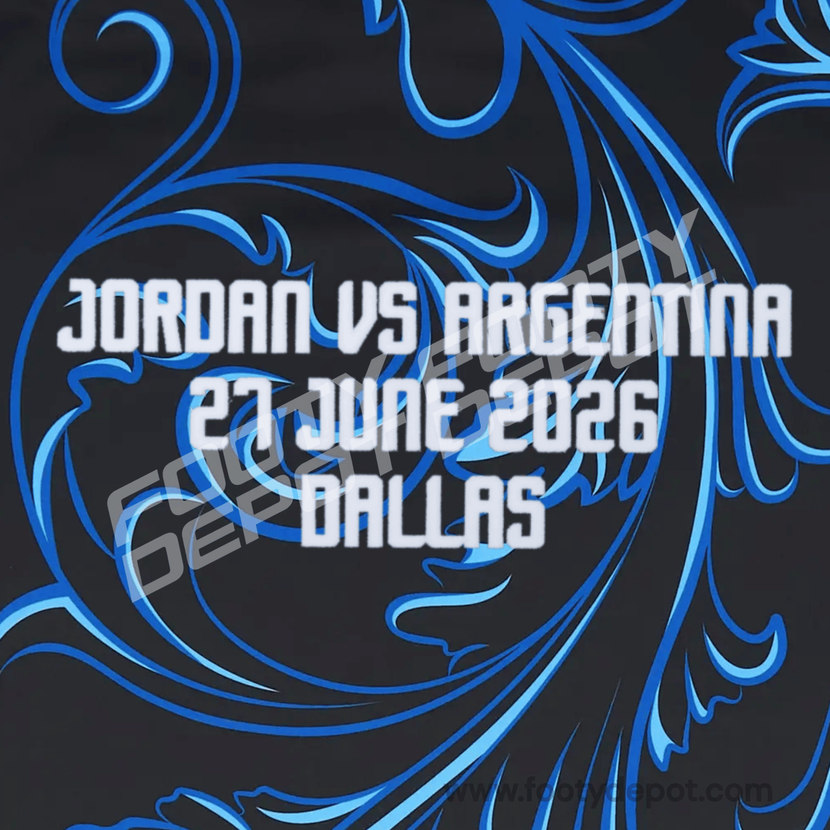 JORDAN vs ARGENTINA 27 JUNE 2026 DALLAS - REPLICA WORLD CUP MATCH TRANSFER (Argentina Away) product image 1, provided for