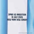 ARGENTINA vs SPAIN 19 JULY 2026 NEW YORK/JERSEY - REPLICA WORLD CUP MATCH TRANSFER (Argentina Home) product image 1,