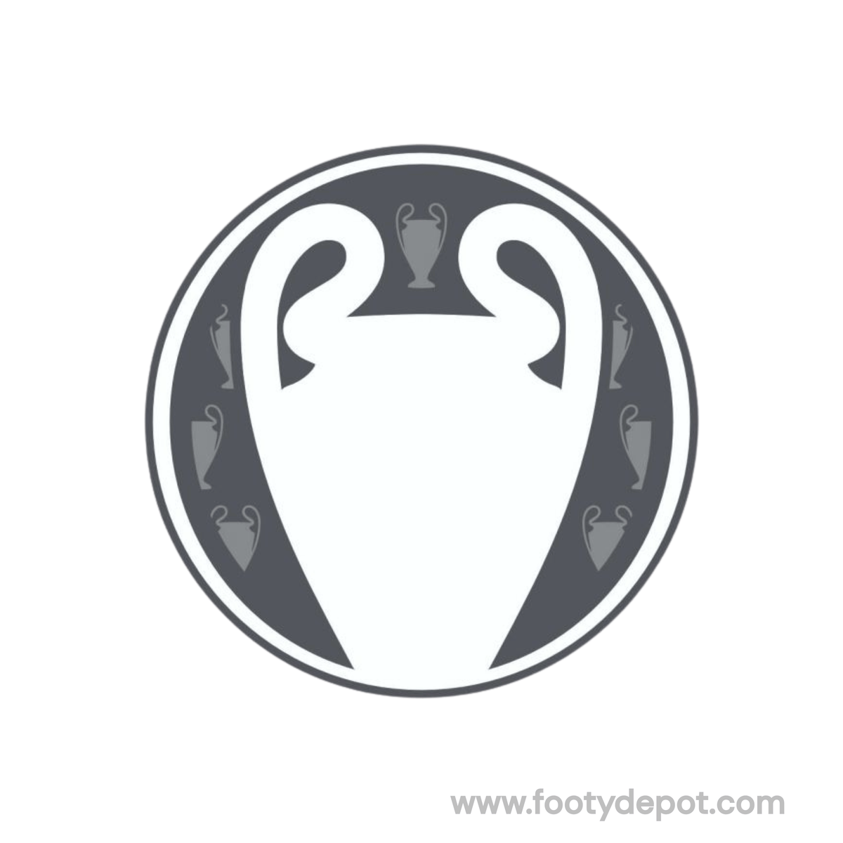 OFFICIAL SPORTING iD UCL ADULT TITLE HOLDER PATCH product image 1, provided for visual reference and product detail review
