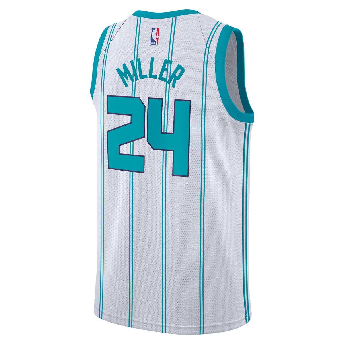 Brandon Miller Charlotte Hornets Association Edition Swingman Jersey - White - Youth product image 4, provided for visual