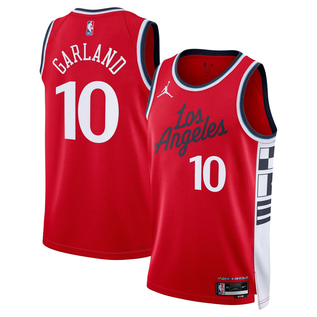 Darius Garland Los Angeles Clippers 2024/25 Statement Edition Swingman Jersey - Red - Unisex product image 2, provided for