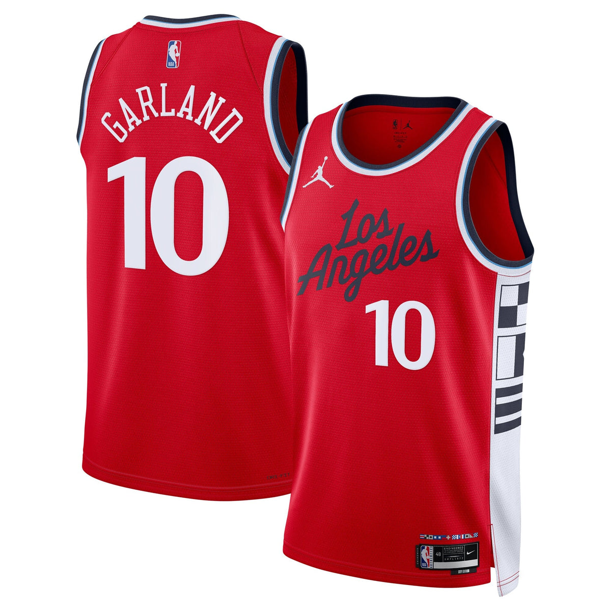 Darius Garland Los Angeles Clippers 2024/25 Statement Edition Swingman Jersey - Red - Unisex product image 2, provided for