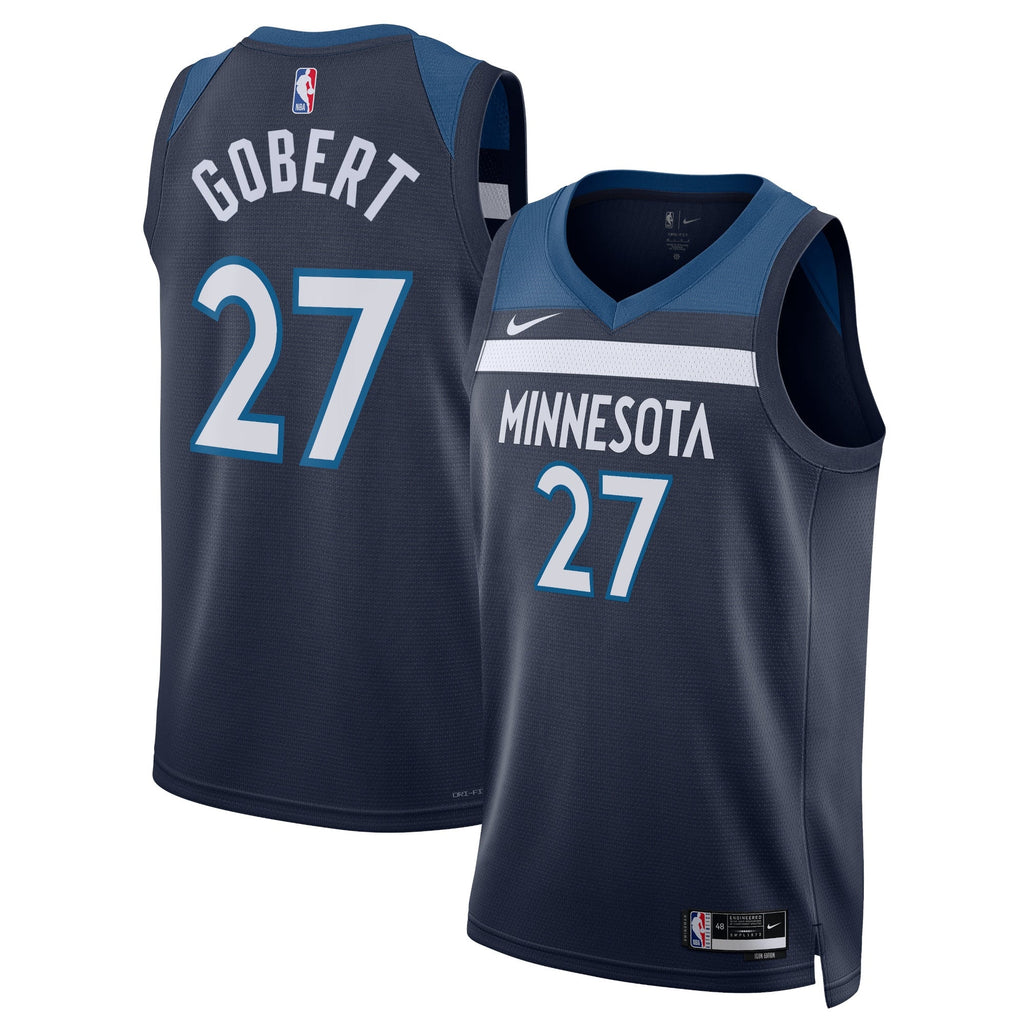 Rudy Gobert Minnesota Timberwolves Icon Edition Swingman Jersey - Navy - Unisex product image 1, provided for visual