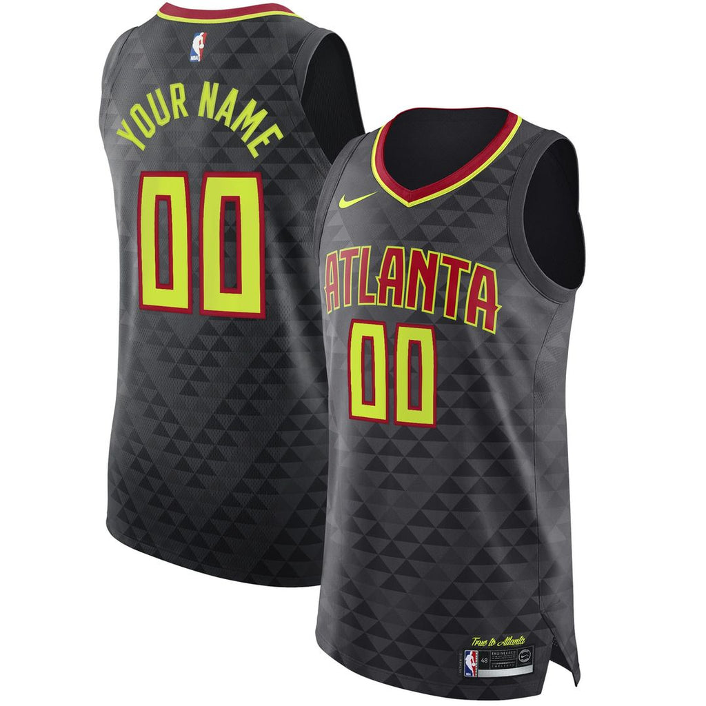 Atlanta Hawks Nike Authentic Custom Jersey Black - Icon product image 1