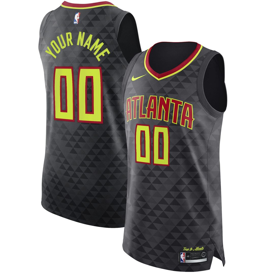 Atlanta Hawks Nike Authentic Custom Jersey Black - Icon product image 1
