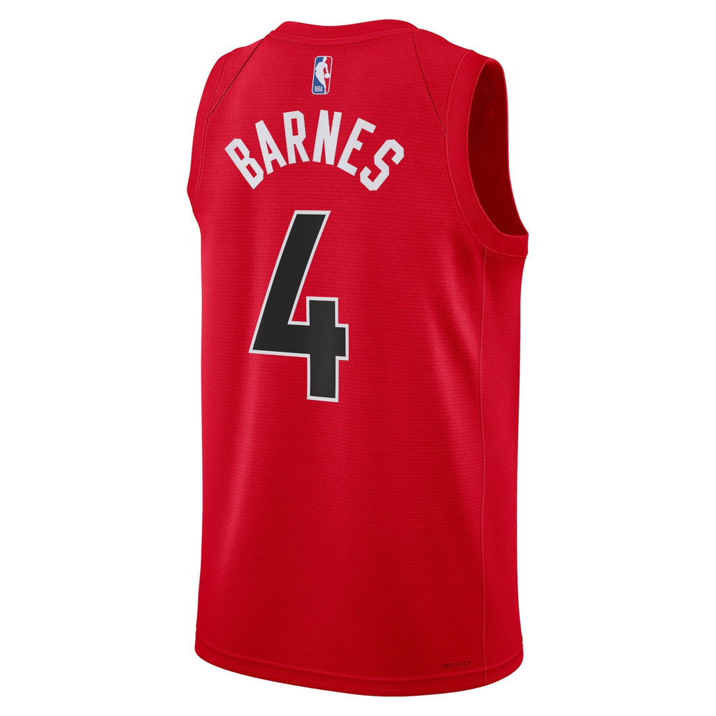 Scottie Barnes Toronto Raptors Icon Edition Swingman Jersey - Red - Unisex product image 3, provided for visual reference