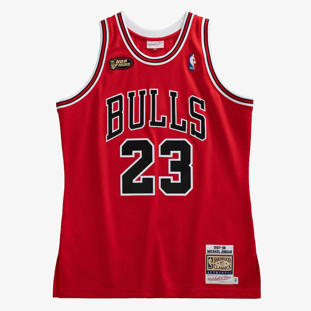 Michael Jordan Chicago Bulls 1997-98 Finals Authentic Road Jersey product image 2, provided for visual reference and product