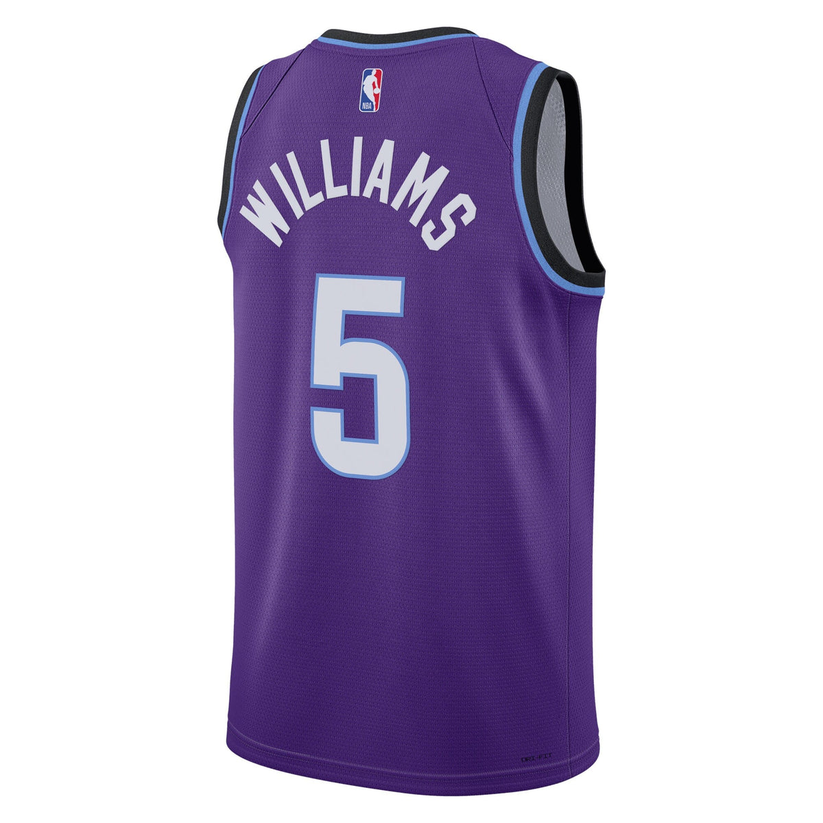 Cody Williams Utah Jazz Icon Edition Replica Swingman Jersey - Purple - Youth product image 4, provided for visual reference