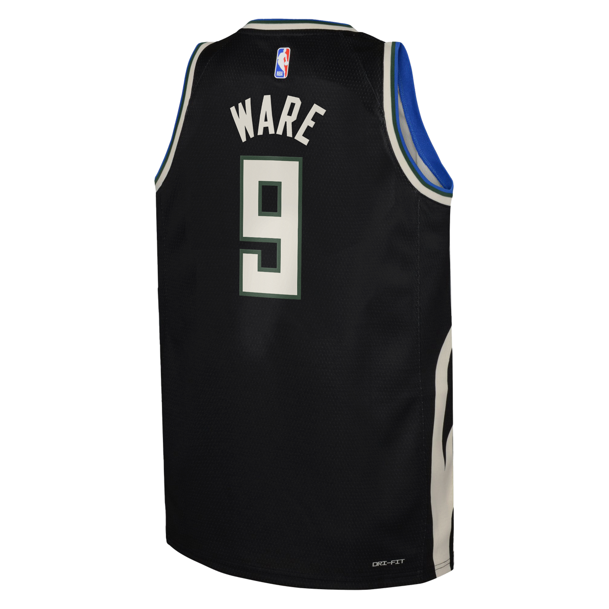 Kel'el Ware Milwaukee Bucks Statement Edition Swingman Jersey - Hunter Green - Youth product image 4, provided for visual