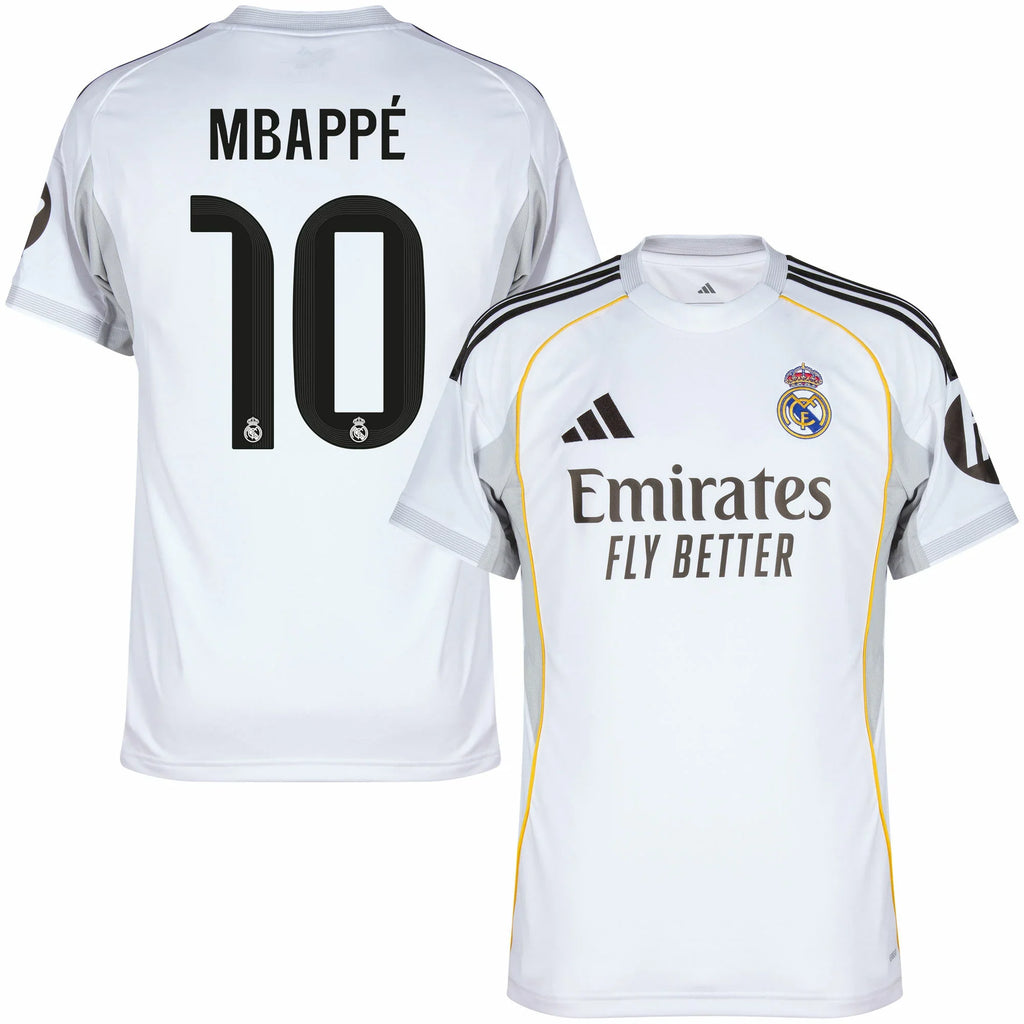 25/26 Real Madrid Home Mbappe Jersey product image 2, provided for visual reference and product detail review