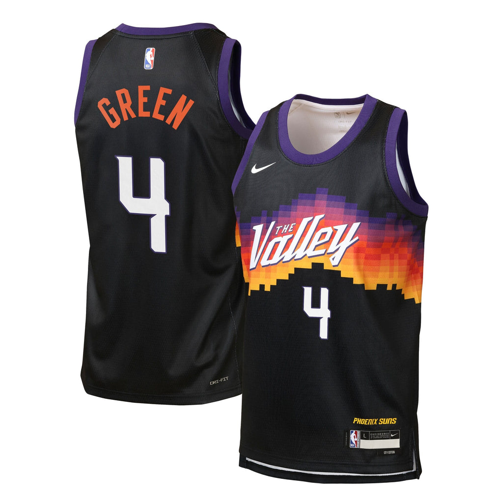 Jalen Green Phoenix Suns 2025/26 City Edition Swingman Jersey - Black - Youth product image 1, provided for visual reference