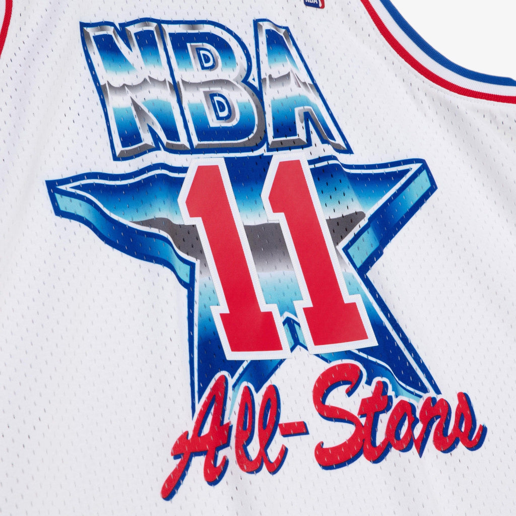 Isiah Thomas Detroit Pistons 1992 All-Star East Authentic Jersey - White product image 5, provided for visual reference and