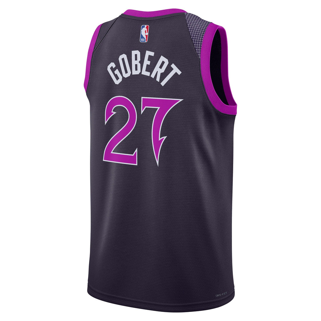 Rudy Gobert Minnesota Timberwolves 2025/26 City Edition Swingman Jersey - Black - Unisex product image 4, provided for
