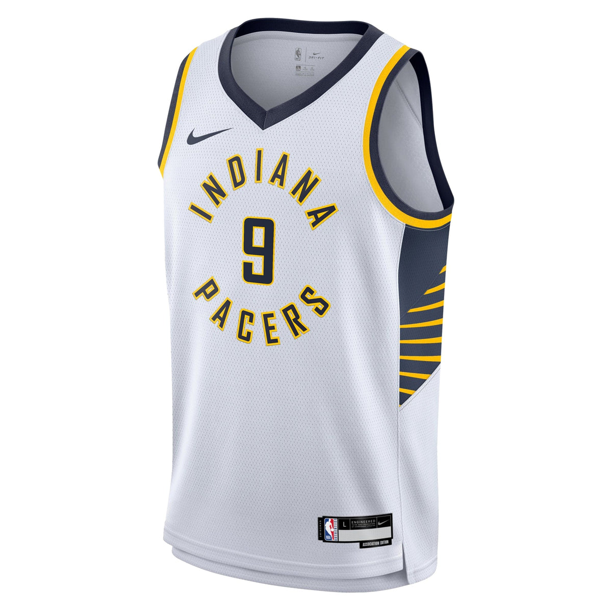T.J. McConnell Indiana Pacers Association Edition Swingman Jersey - White - Youth product image 3, provided for visual