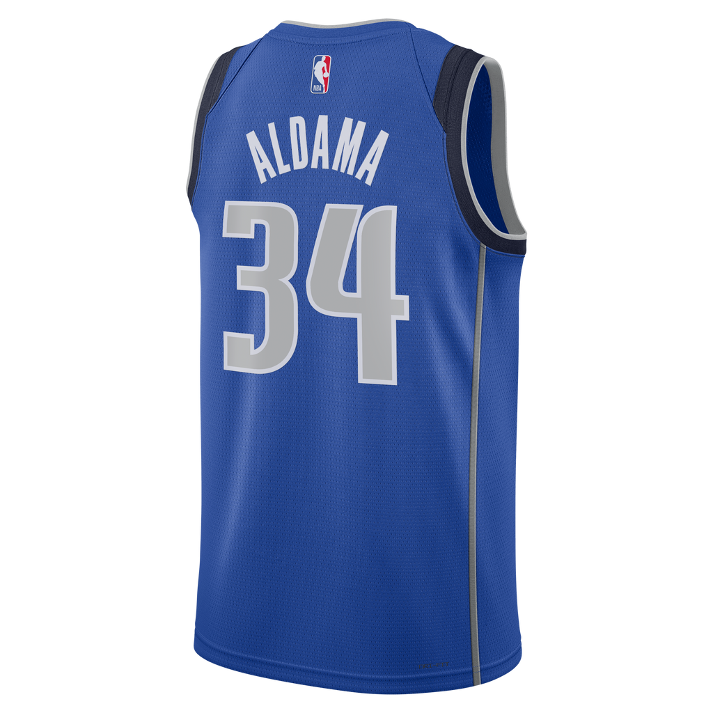 Santi Aldama Dallas Mavericks Icon Edition Swingman Jersey - Blue - Unisex product image 4, provided for visual reference