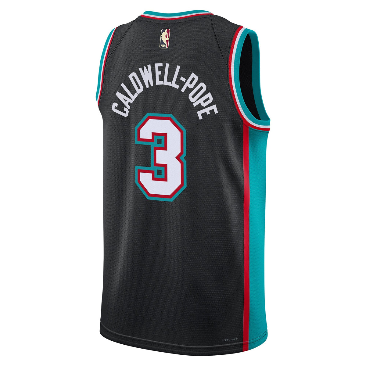 Kentavious Caldwell-Pope Memphis Grizzlies Classic Edition Jersey - Black - Unisex product image 4, provided for visual