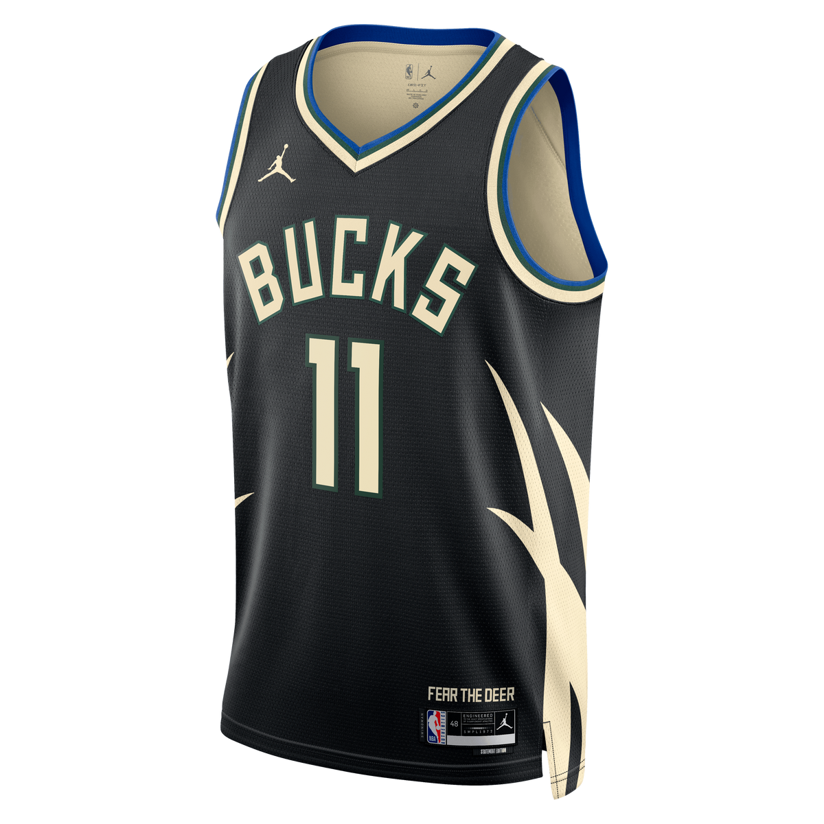 Tyler Herro Milwaukee Bucks Statement Edition Swingman Jersey - Hunter Green - Unisex product image 3, provided for visual