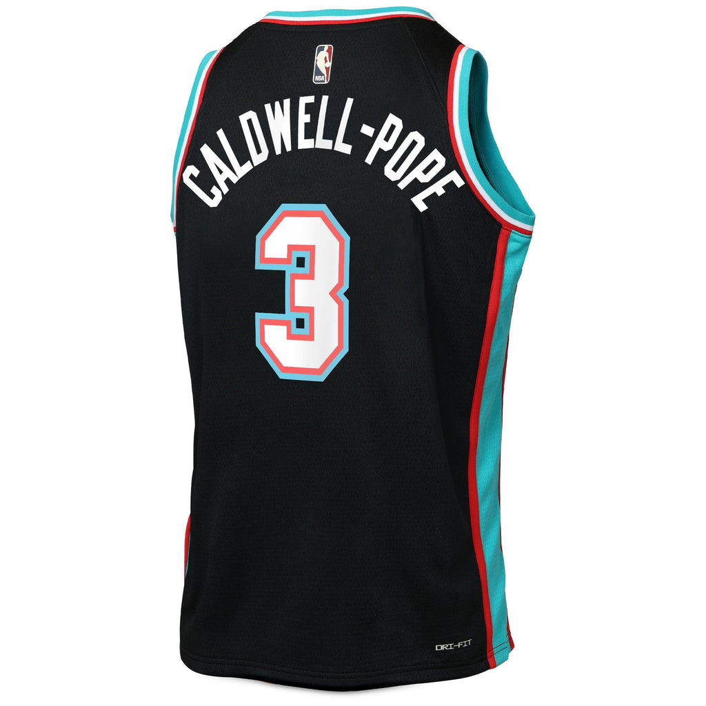 Kentavious Caldwell-Pope Memphis Grizzlies Classic Edition Jersey - Black - Youth product image 4, provided for visual