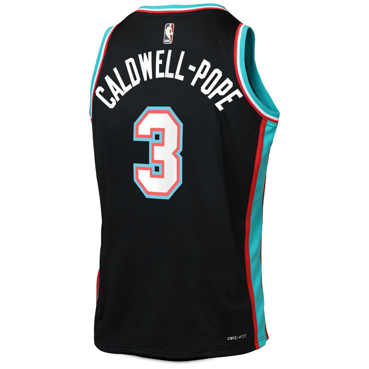 Kentavious Caldwell-Pope Memphis Grizzlies Classic Edition Jersey - Black - Youth product image 4, provided for visual