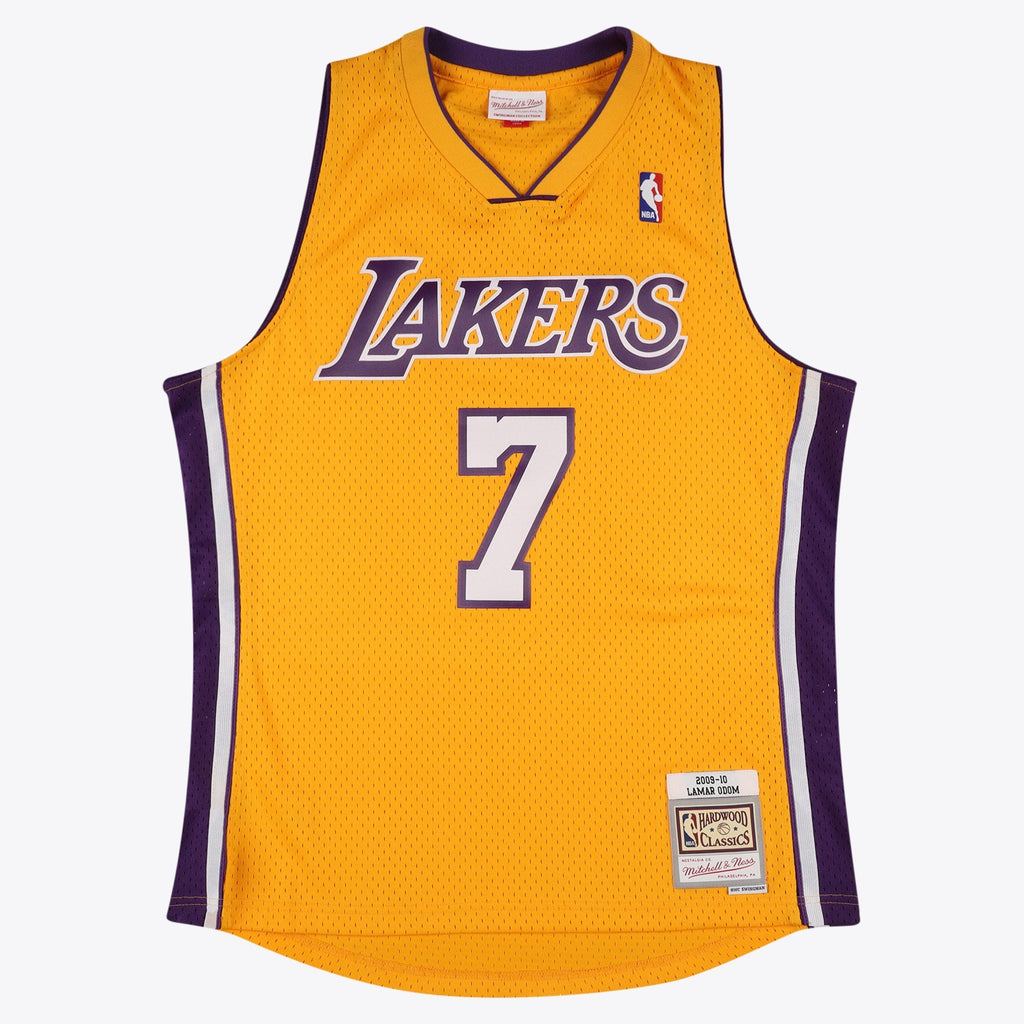 Lamar Odom Los Angeles Lakers Swingman Jersey product image 2, provided for visual reference and product detail review