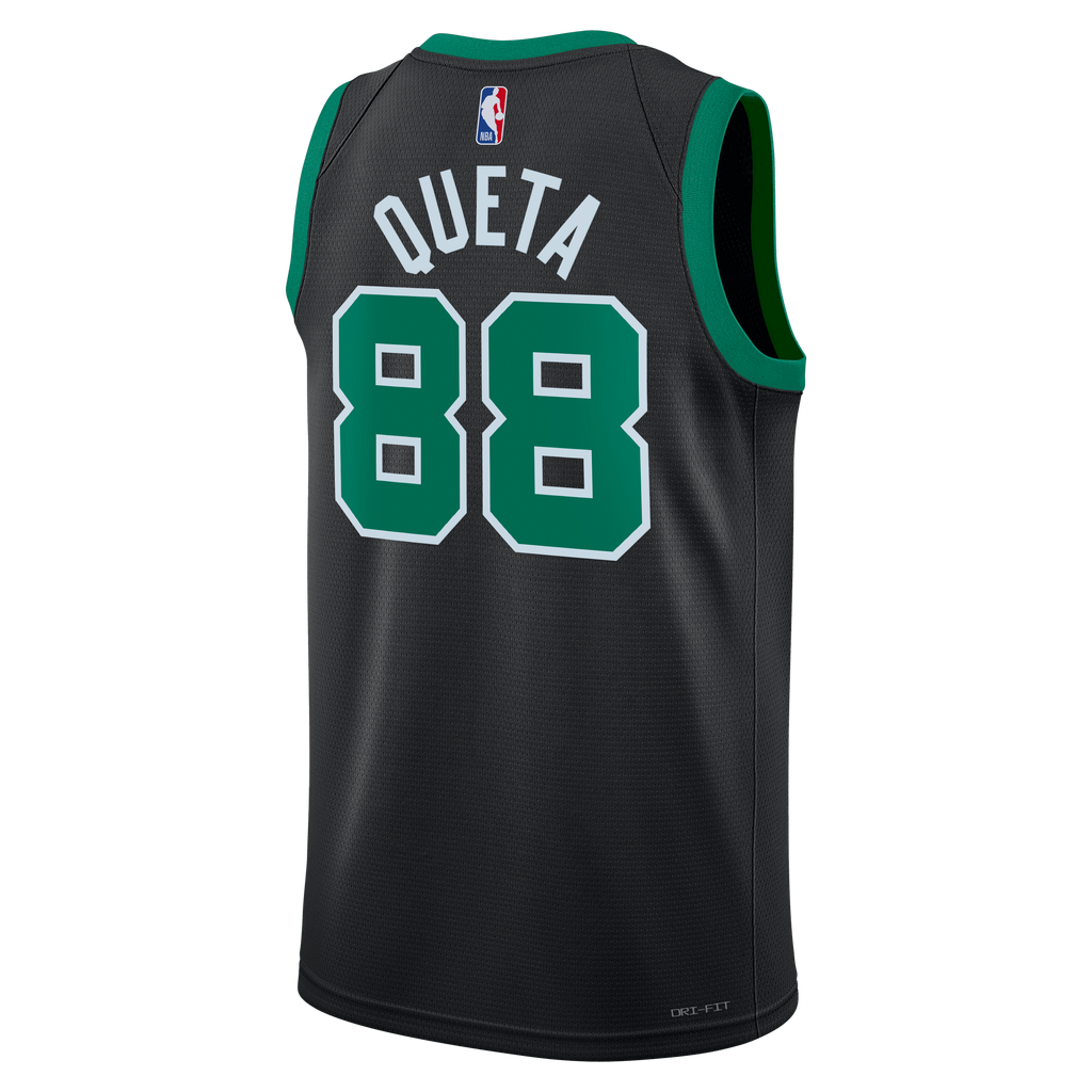 Neemias Queta Boston Celtics Statement Edition Swingman Jersey - Black - Unisex product image 4, provided for visual