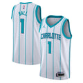 LaMelo Ball Charlotte Hornets Association Edition Swingman Jersey - White - Youth product image 1, provided for visual
