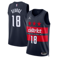 Kyshawn George Washington Wizards Statement Edition Swingman Jersey - Navy - Mens product image 1, provided for visual
