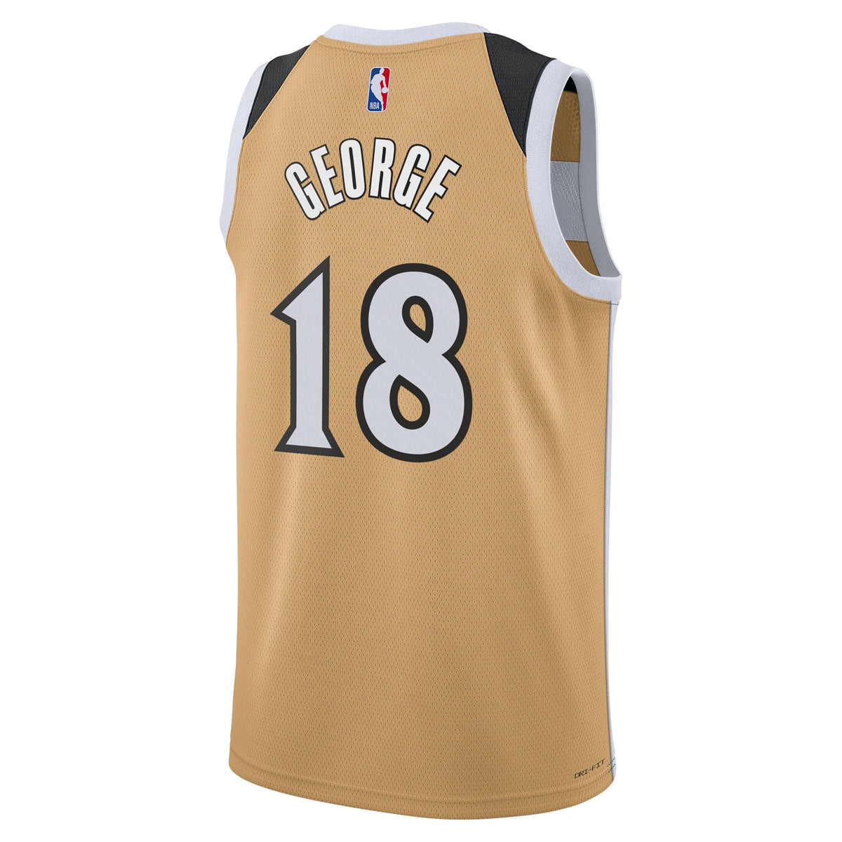 Kyshawn George Washington Wizards 2025/26 City Edition Swingman Jersey - Tan - Unisex product image 4, provided for visual