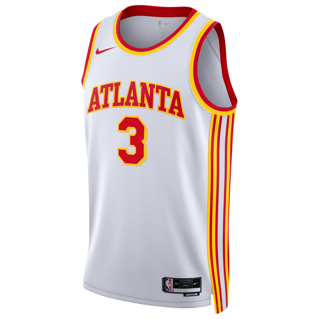 CJ McCollum Atlanta Hawks Association Edition Swingman Jersey - White - Unisex product image 3, provided for visual