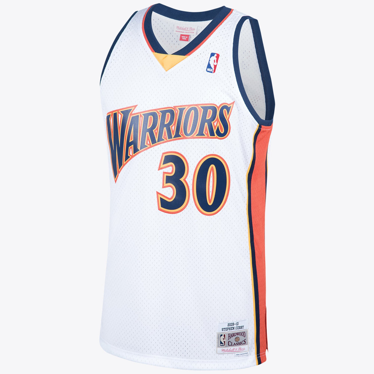 Stephen Curry Golden State Warriors 2009 Hardwood Classics Swingman Home Jersey - White - Mens product image 2, provided for