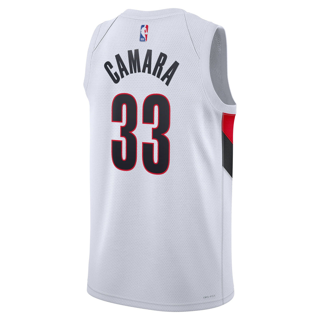 Toumani Camara Portland Trail Blazers Association Edition Replica Swingman Jersey - White - Unisex product image 4, provided