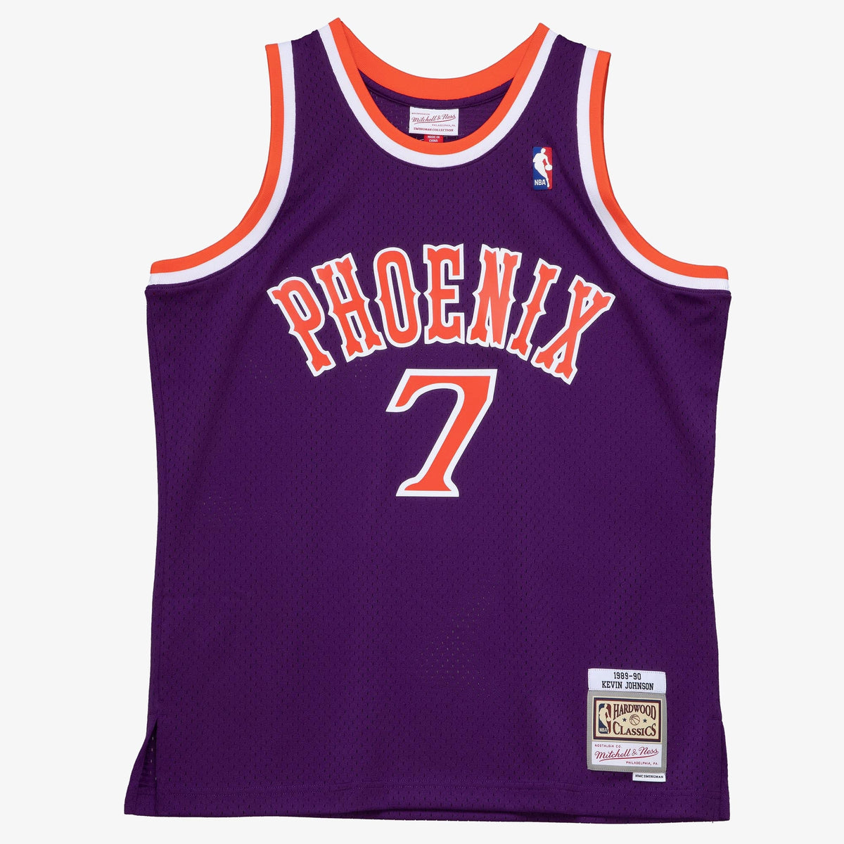 Kevin Johnson Phoenix Suns 1989 Dark Authentic Jersey - Purple product image 3, provided for visual reference and product