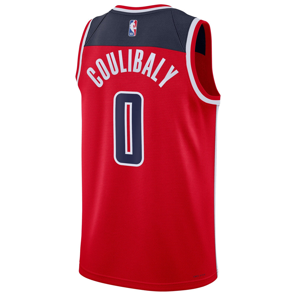 Bilal Coulibaly Washington Wizards Icon Edition Swingman Jersey - Red - Unisex product image 4, provided for visual