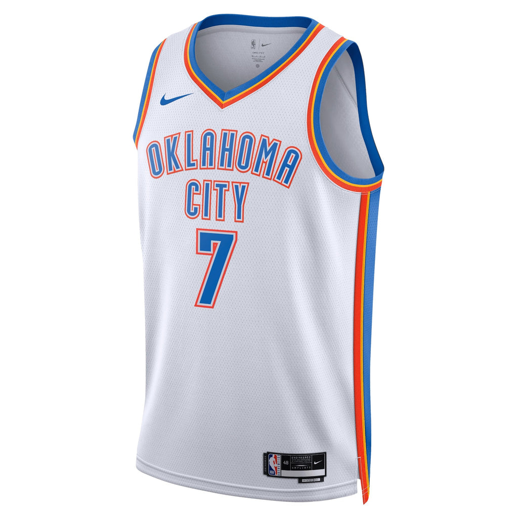 Chet Holmgren Oklahoma City Thunder Association Edition Swingman Jersey - White - Unisex product image 2, provided for