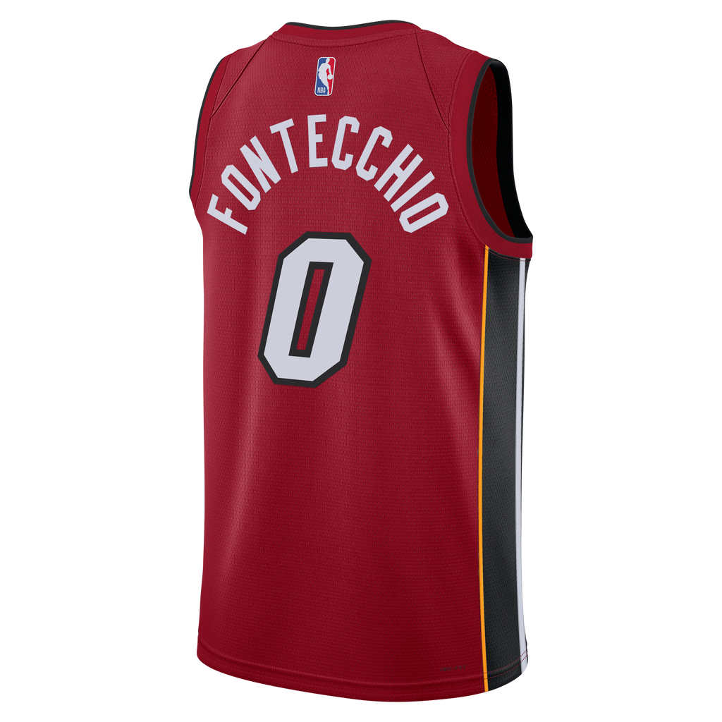 Simone Fontecchio Miami Heat Statement Edition Swingman Jersey - Red - Unisex product image 4, provided for visual reference
