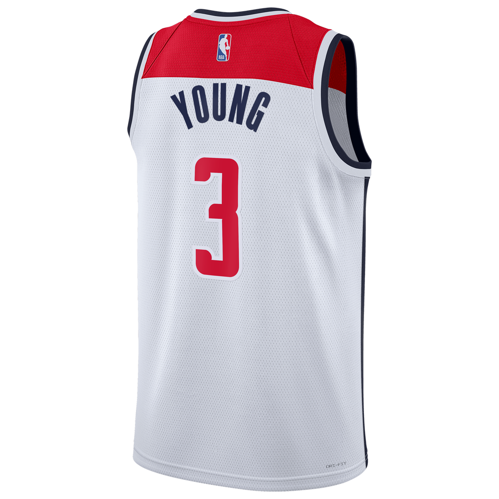 Trae Young Washington Wizards Association Edition Swingman Jersey - White - Unisex product image 4, provided for visual