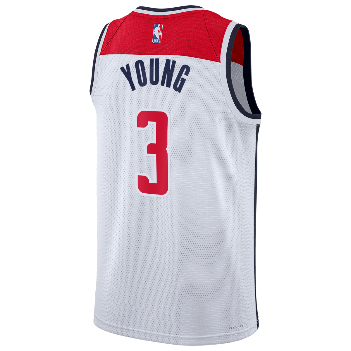 Trae Young Washington Wizards Association Edition Swingman Jersey - White - Unisex product image 4, provided for visual