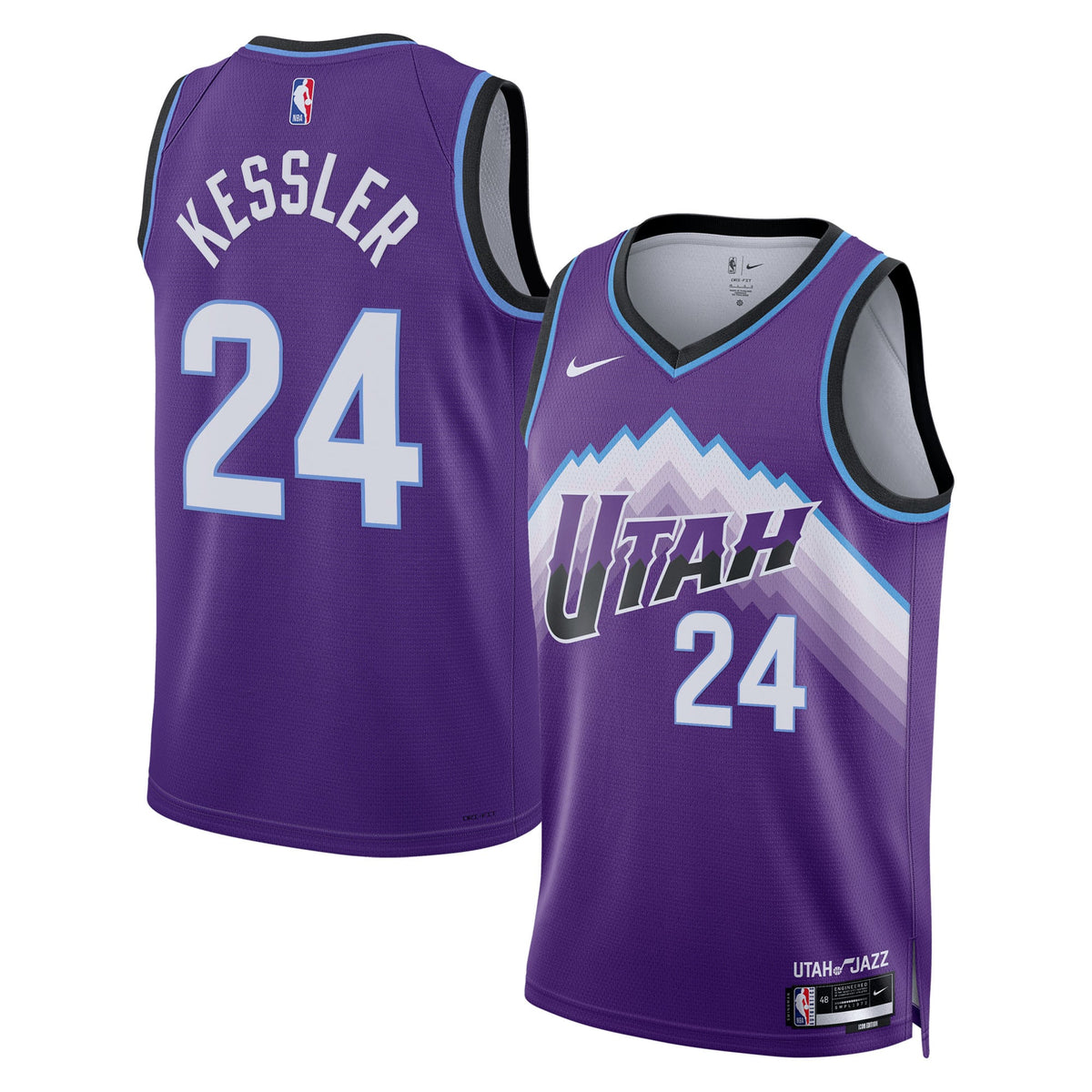 Walker Kessler Utah Jazz Icon Edition Replica Swingman Jersey - Purple - Youth product image 1, provided for visual
