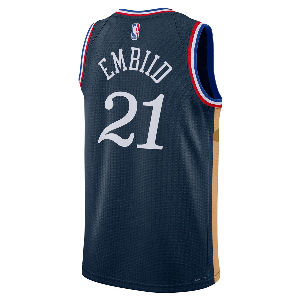 Joel Embiid Philadelphia 76ers 2025/26 City Edition Swingman Jersey - Navy - Unisex product image 4, provided for visual