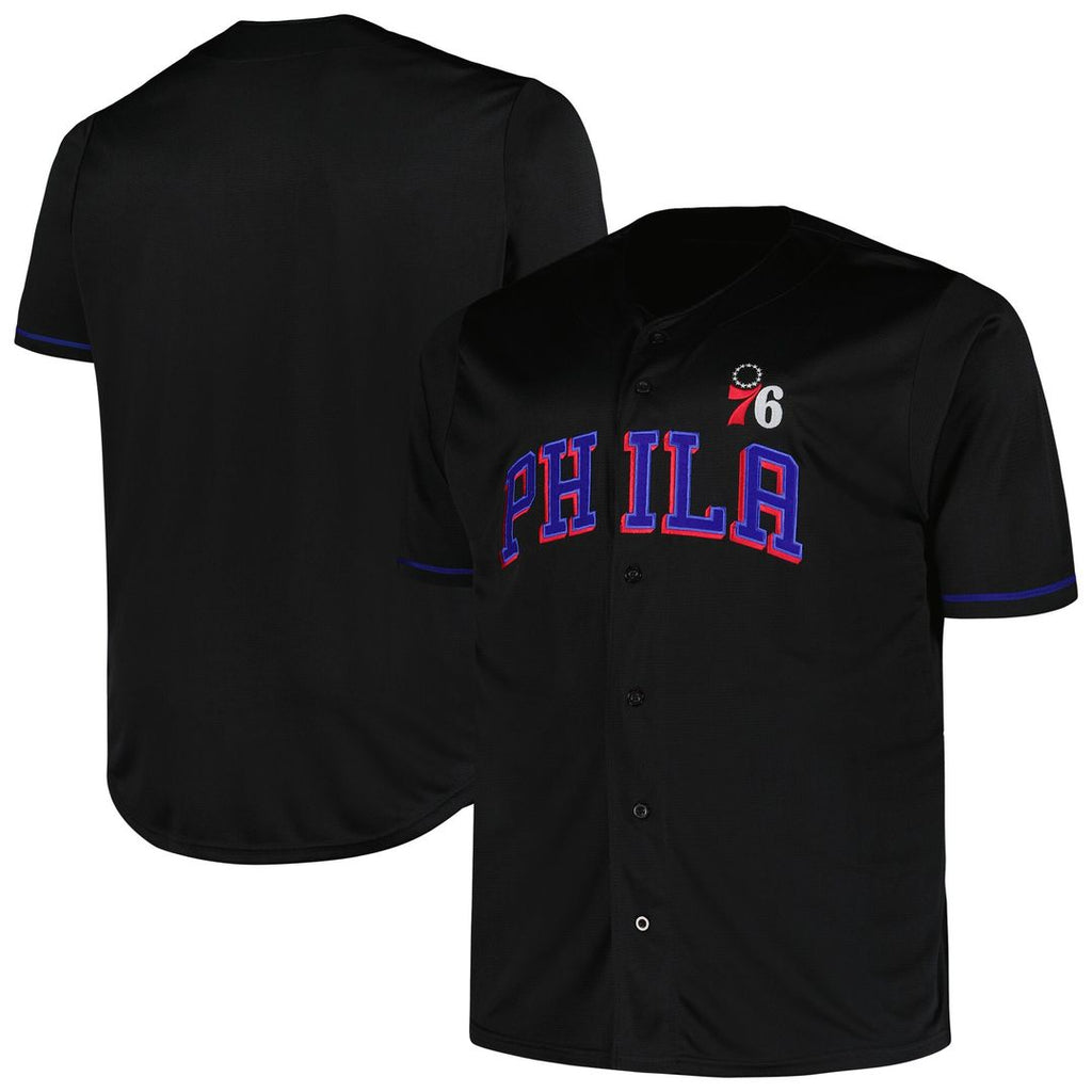Philadelphia 76ers Profile Big & Tall Pop Jersey - Black product image 1