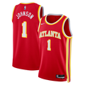 Jalen Johnson Atlanta Hawks Icon Edition Swingman Jersey - Red - Unisex product image 1, provided for visual reference and