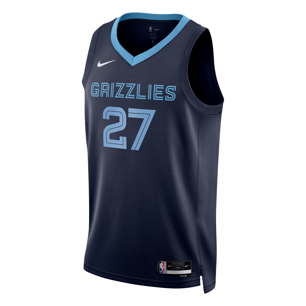 Cameron Boozer Memphis Grizzlies Swingman Icon Jersey - Black - Unisex product image 3, provided for visual reference and